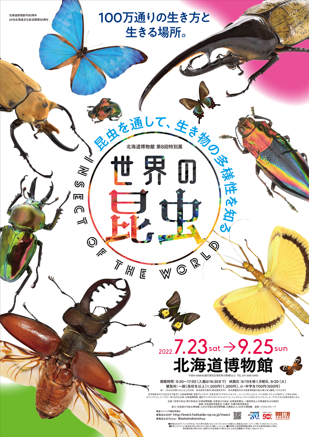北海道博物館第８回特別展<br>「世界の昆虫 －昆虫を通して、生き物の ...